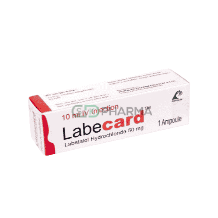 Labecard Injection 50 mg/10 ml (Labetalol Hydrochloride)