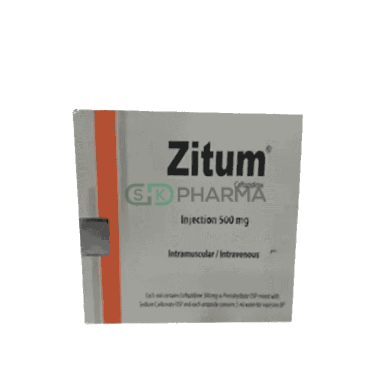 Zitum Injection 500 mg/vial (Ceftazidime Pentahydrate)