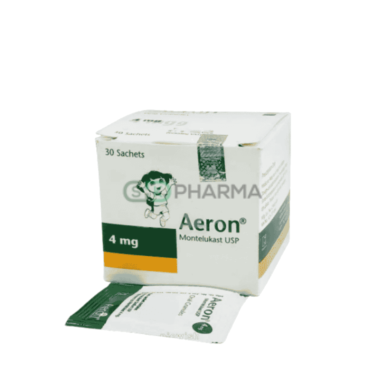 Aeron Oral Granules 4 mg/3.5 gm (Montelukast Sodium)