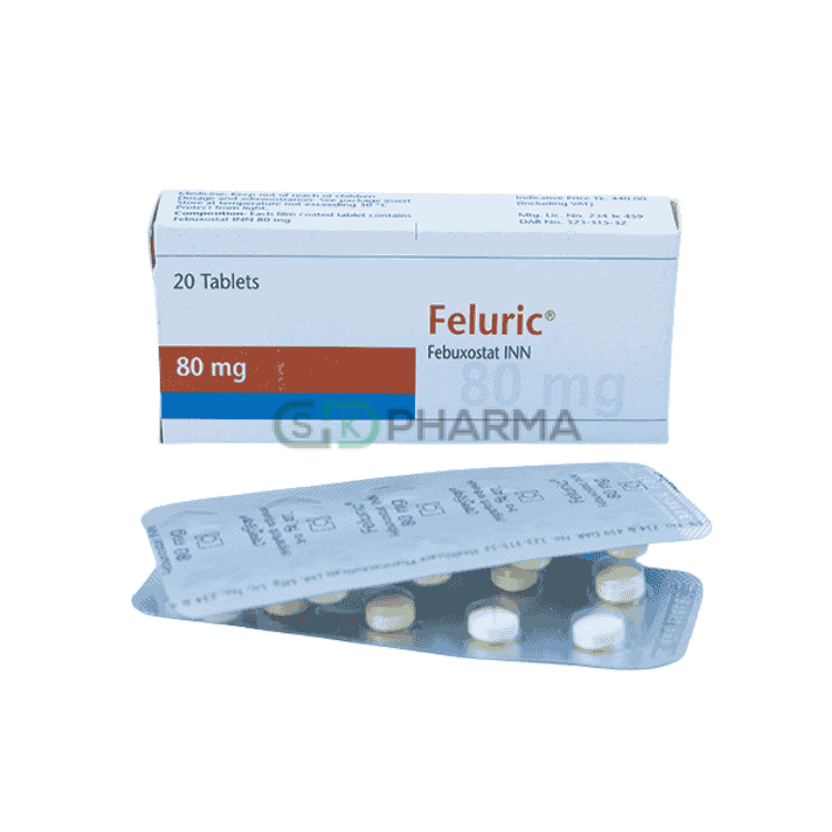 Feluric Tablet 80 mg (Febuxostat)