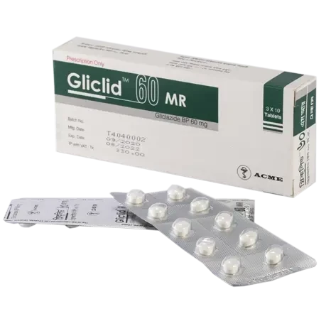 Gliclid MR Tablet (Modified Release), Gliclazide 60 mg