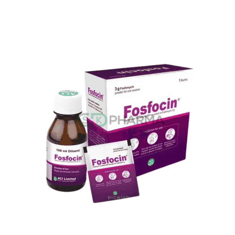 Fosfocin Powder 3 gm/sachet (Fosfomycin Trometamol)