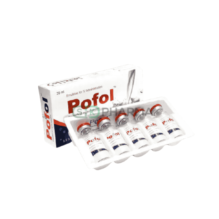 Pofol Emulsion for infusion 200 mg/20 ml (Propofol)