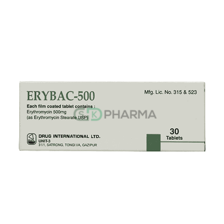 Erybac Tablet 500 mg (Erythromycin (Oral))