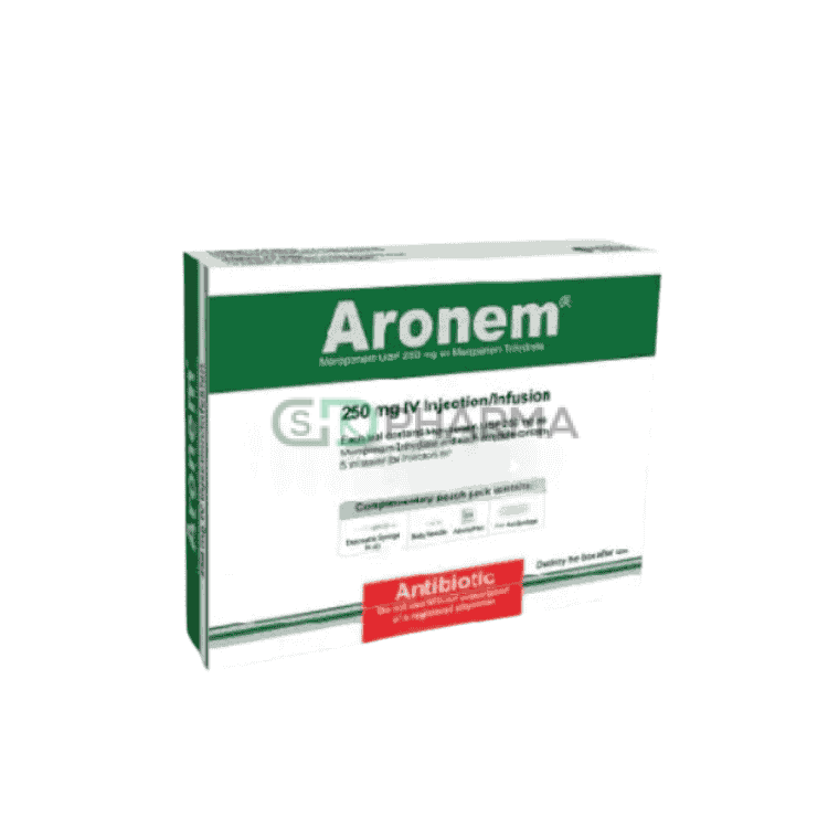 Aronem Injection 250 mg/vial (Meropenem Trihydrate)