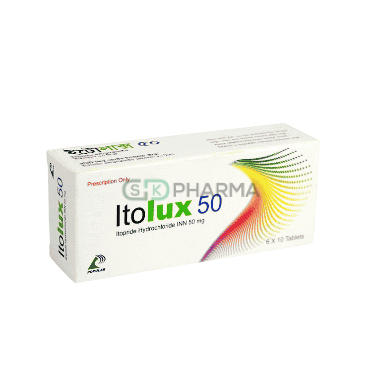 Itolux Tablet 50 mg (Itopride Hydrochloride)