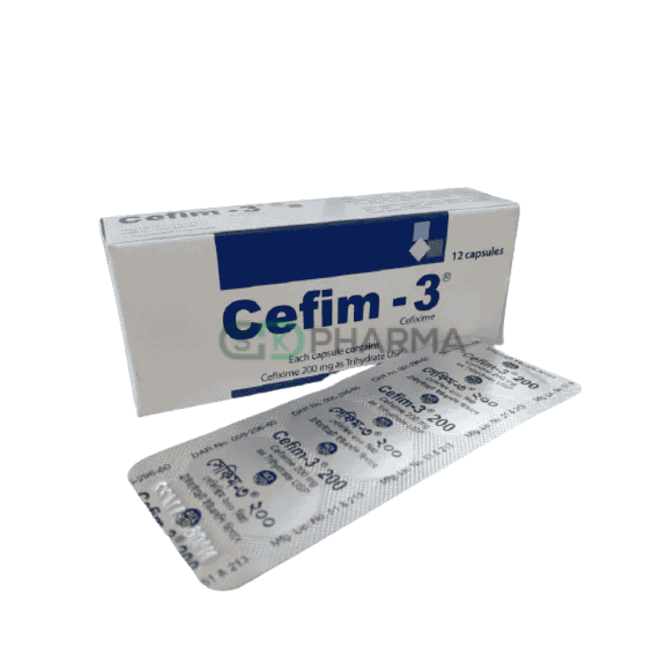 Cefim-3 Capsule 200 mg (Cefixime Trihydrate)