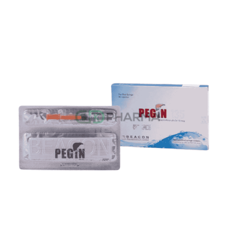 Pegin Injection 135 mcg/0.5 ml (Peginterferon alfa-2a [Pegylated Interferon alfa-2a])