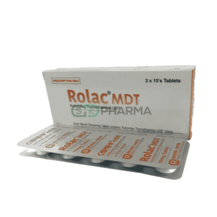 Rolac MDT Tablet 10 mg (Ketorolac Tromethamine)