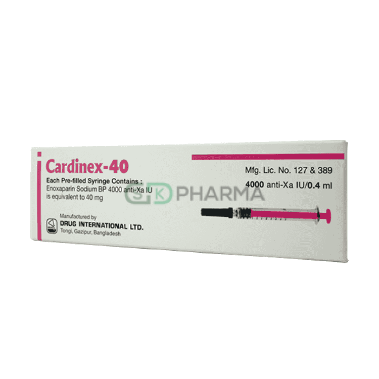 Cardinex Injection 4000 Anti-Xa IU/0.4 ml (Enoxaparin Sodium)