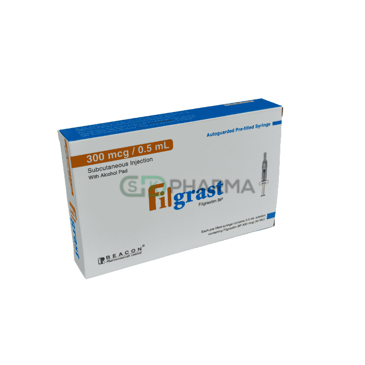 Filgrast Injection 300 mcg/0.5 ml (Filgrastim)