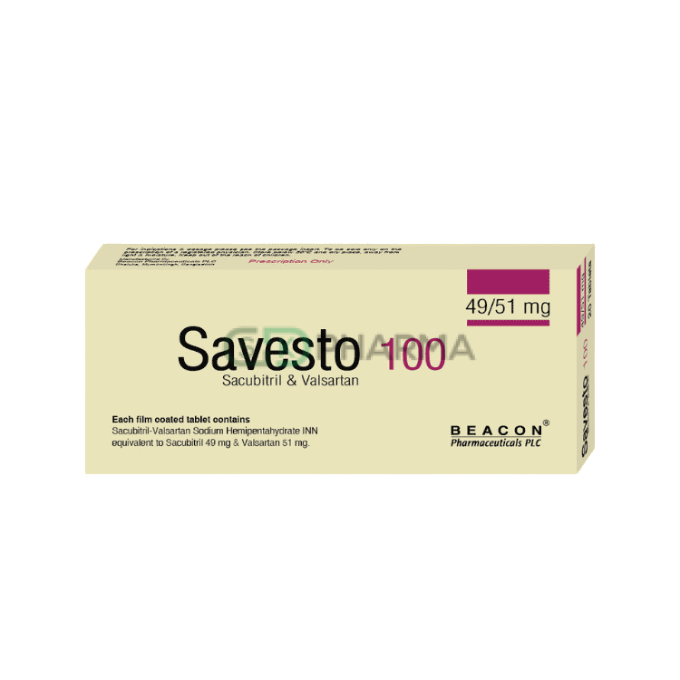 Savesto Tablet 49 mg+51 mg (Sacubitril + Valsartan)