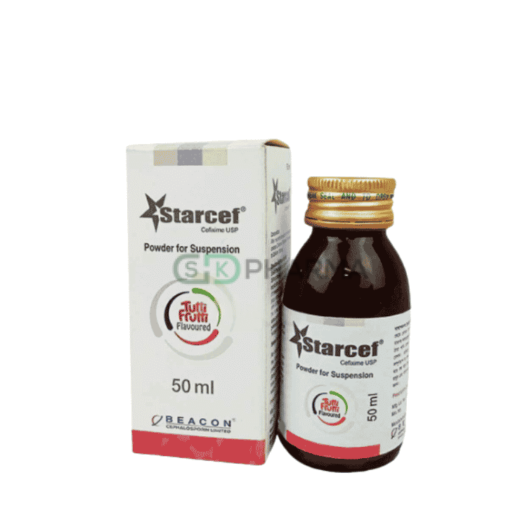 Starcef Suspension 100 mg/5 ml (Cefixime Trihydrate)