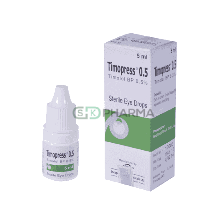 Timopress Eye Drop 0.50% (Timolol Maleate)