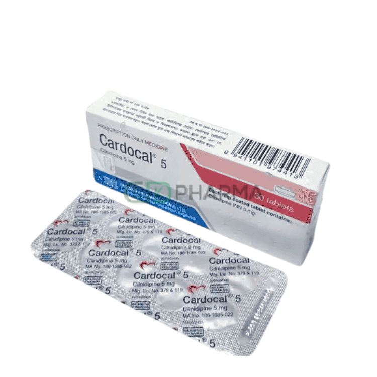 Cardocal Tablet 5 mg (Cilnidipine)