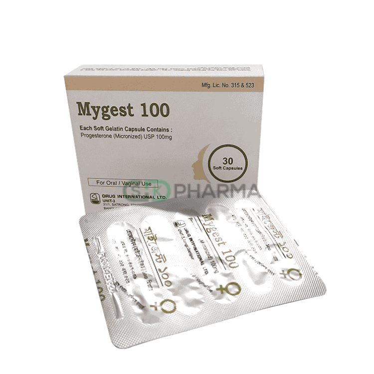 Mygest Capsule 100 mg (Progesterone Micronized (Capsule))
