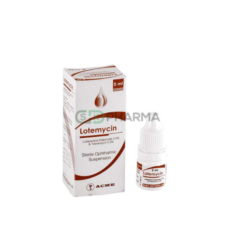 Lotemycin Suspension 0.5%+0.3% (Loteprednol Etabonate + Tobramycin)