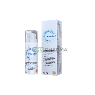 Immufen RT Gel  (Aqua, glycerin, PEG-40 hydrogenated castor oil, carbomer, Biolin, tocopheryl acetate)