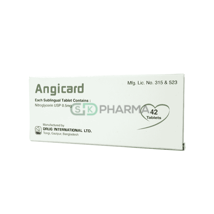 Angicard Sublingual Tablet 0.5 mg (Nitroglycerin)
