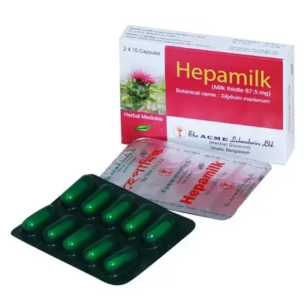 Hepamilk Capsule, Silymarin [Dried extract of milk thistle fruits] 140 mg