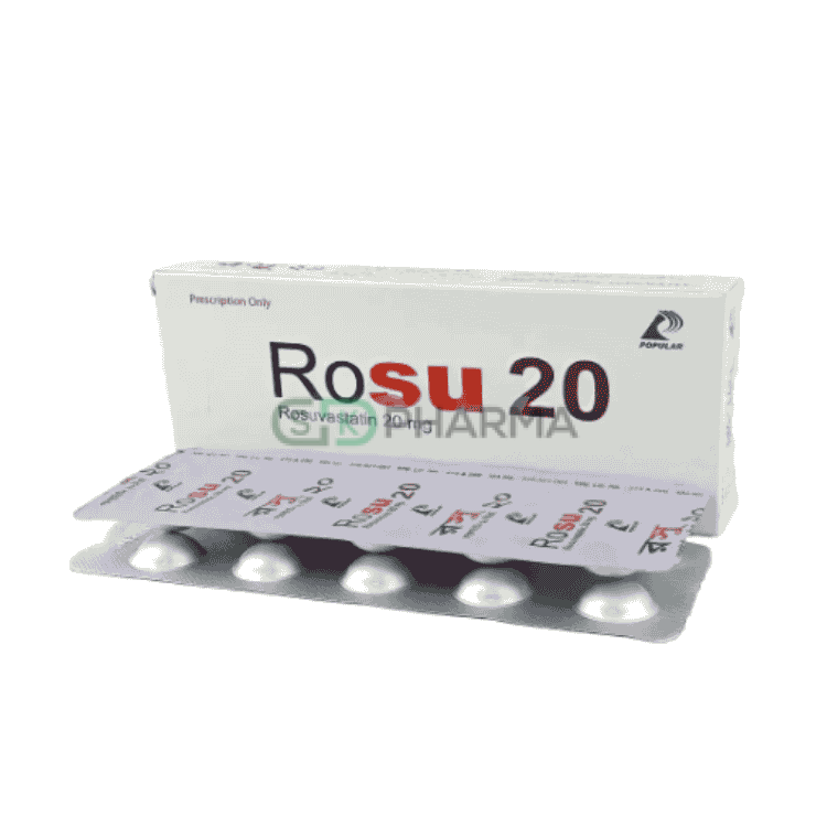 Rosu Tablet 20 mg (Rosuvastatin Calcium)