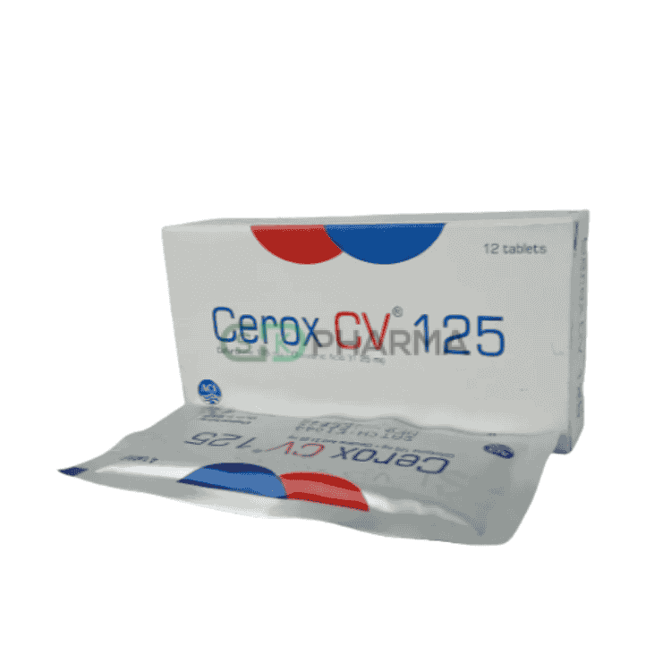 Cerox CV Tablet 125 mg+31.25 mg (Cefuroxime Axetil + Clavulanic Acid)