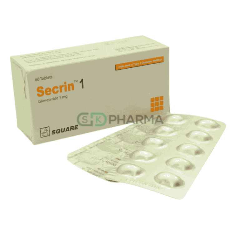 Secrin Tablet 1 mg (Glimepiride)