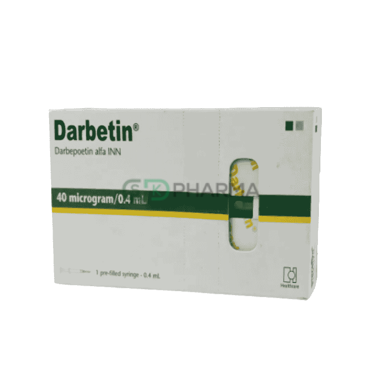 Darbetin Injection 40 mcg/0.4 ml (Darbepoetin Alfa)