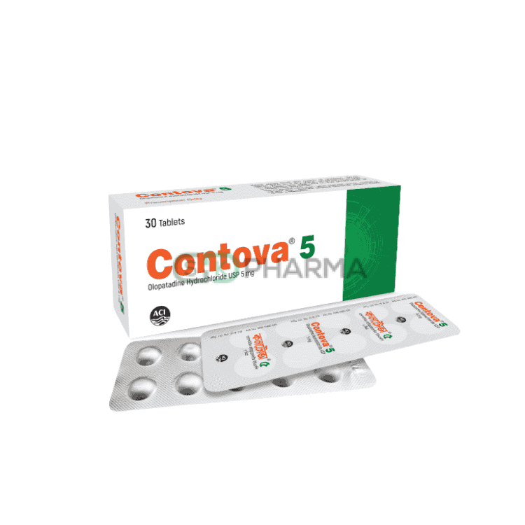 Contova Tablet 5 mg (Olopatadine Hydrochloride)