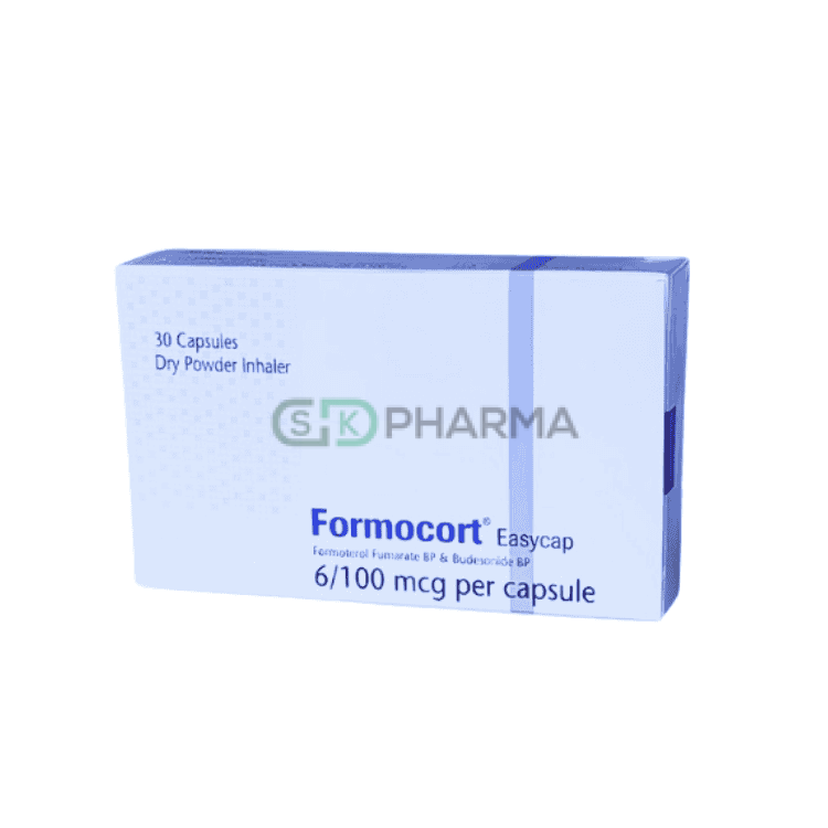 Formocort Inhalation Capsule 100 mcg+6 mcg (Budesonide + Formoterol Fumarate)