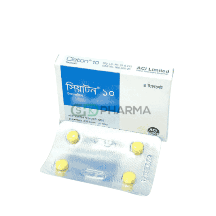 Ciaton Tablet 10 mg (Tadalafil)