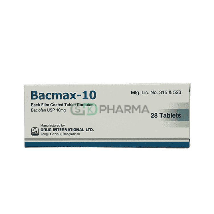 Bacmax Tablet 10 mg (Baclofen)