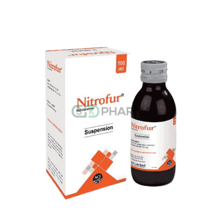 Nitrofur Suspension 25 mg/5 ml (Nitrofurantoin)