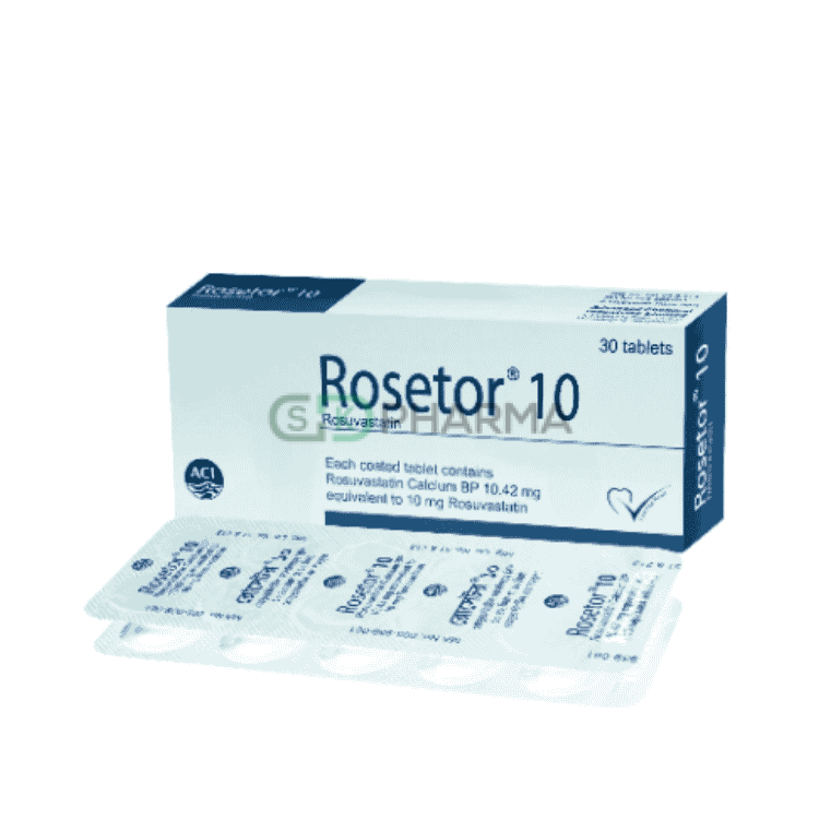 Rosetor Tablet 10 mg (Rosuvastatin Calcium)