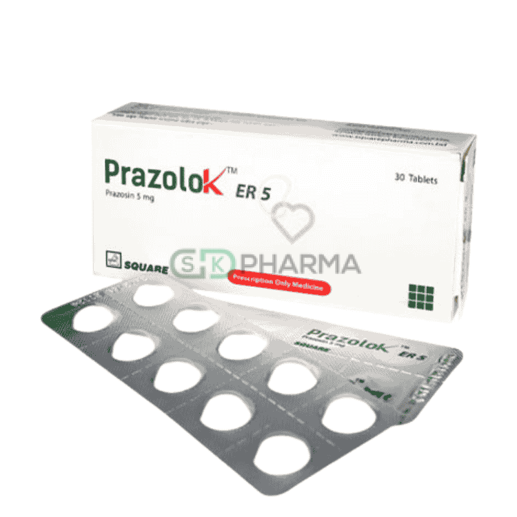 Prazolok ER Tablet 5 mg (Prazosin Hydrochloride)
