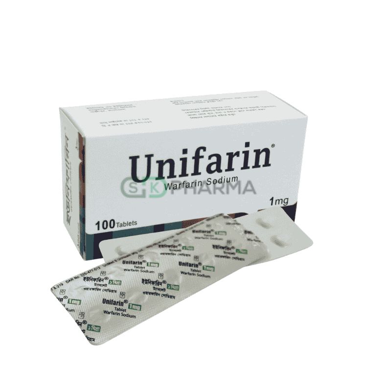 Unifarin Tablet 1 mg (Warfarin Sodium)