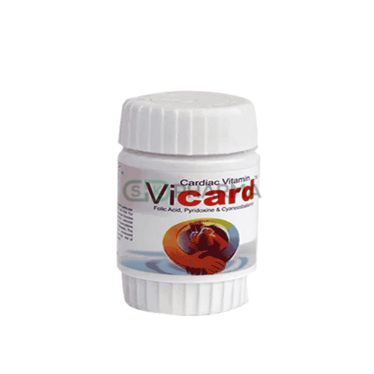 Vicard Tablet 25 mg+2.5 mg+1 mg (Vitamin B6, B9 & B12)
