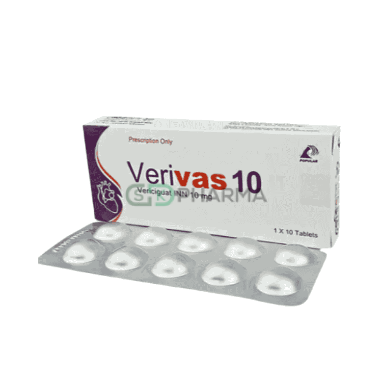 Verivas Tablet 10 mg (Vericiguat)