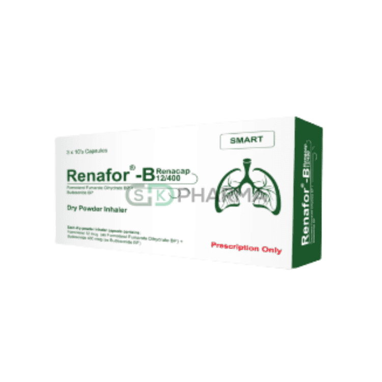 Renafor-B Inhalation Capsule 400 mcg+12 mcg (Budesonide + Formoterol Fumarate)