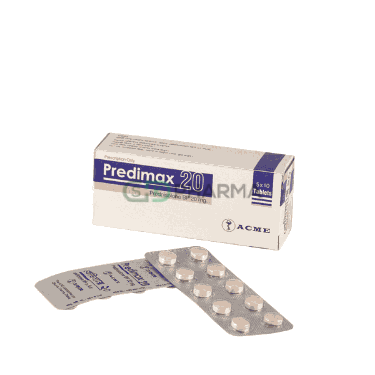 Predimax Tablet 20 mg (Prednisolone)