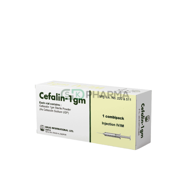 Cefalin Injection 1 gm/vial (Cefazolin Sodium)