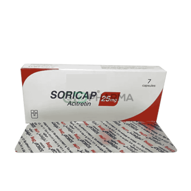 Soricap Capsule 25 mg (Acitretin)
