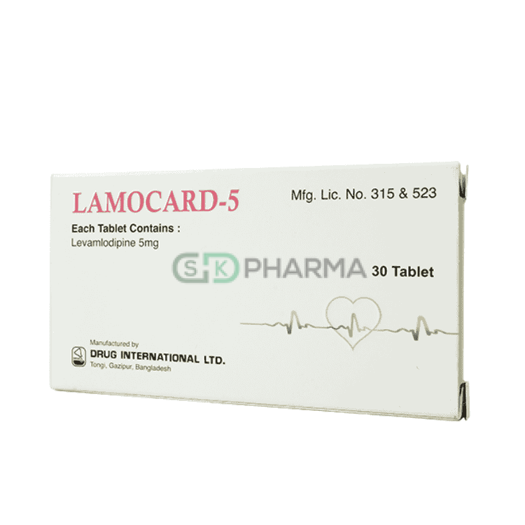 Lamocard Tablet 5 mg (Levamlodipine Maleate)