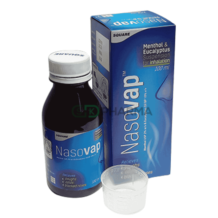 Nasovap Suspension for Inhalation 2%+10% (Menthol + Eucalyptus Oil)