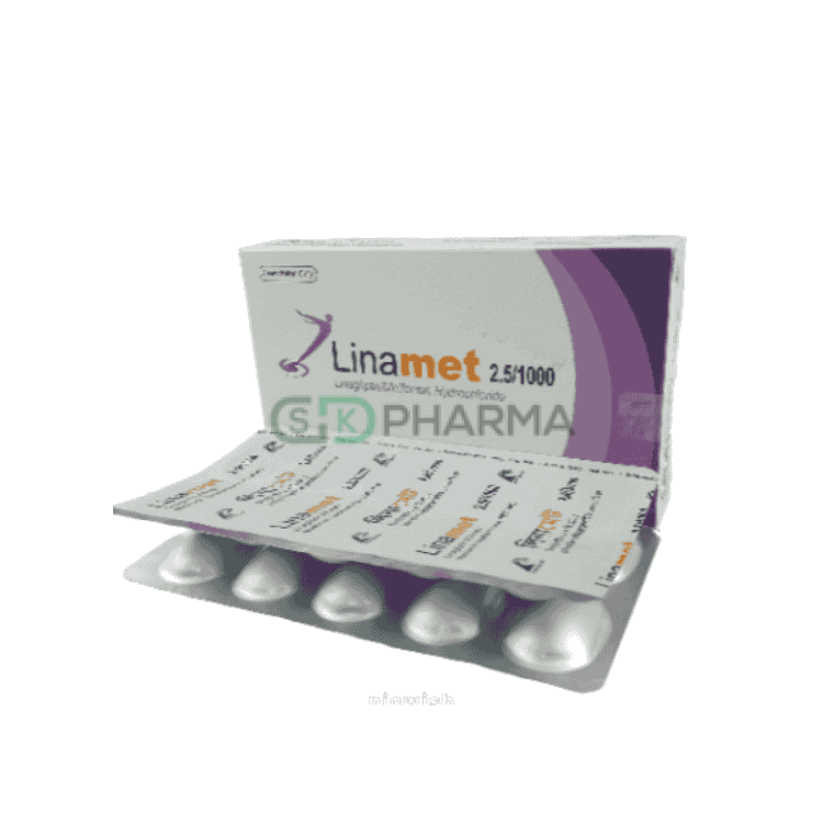 Linamet Tablet 2.5 mg+1000 mg (Linagliptin + Metformin Hydrochloride)