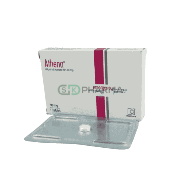 Athena Tablet 30 mg (Ulipristal Acetate [For emergency contraception])