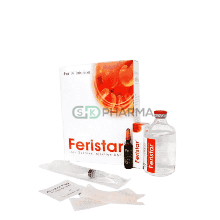 Feristar Injection 100 mg/5 ml (Iron Sucrose)