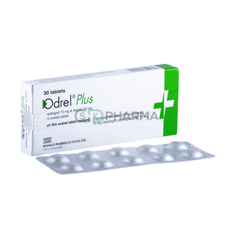 Odrel Plus Tablet 75 mg+75 mg (Clopidogrel + Aspirin)