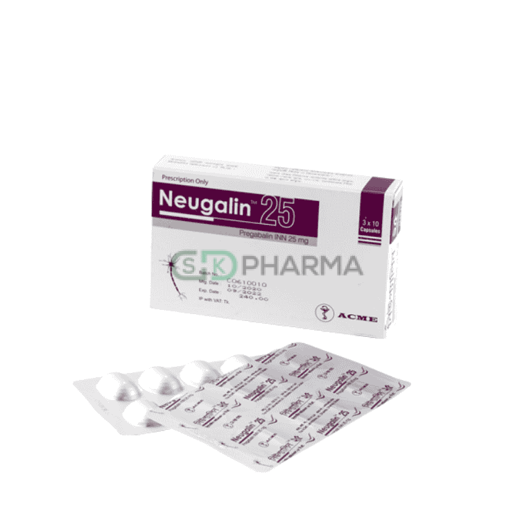 Neugalin Capsule 25 mg (Pregabalin)