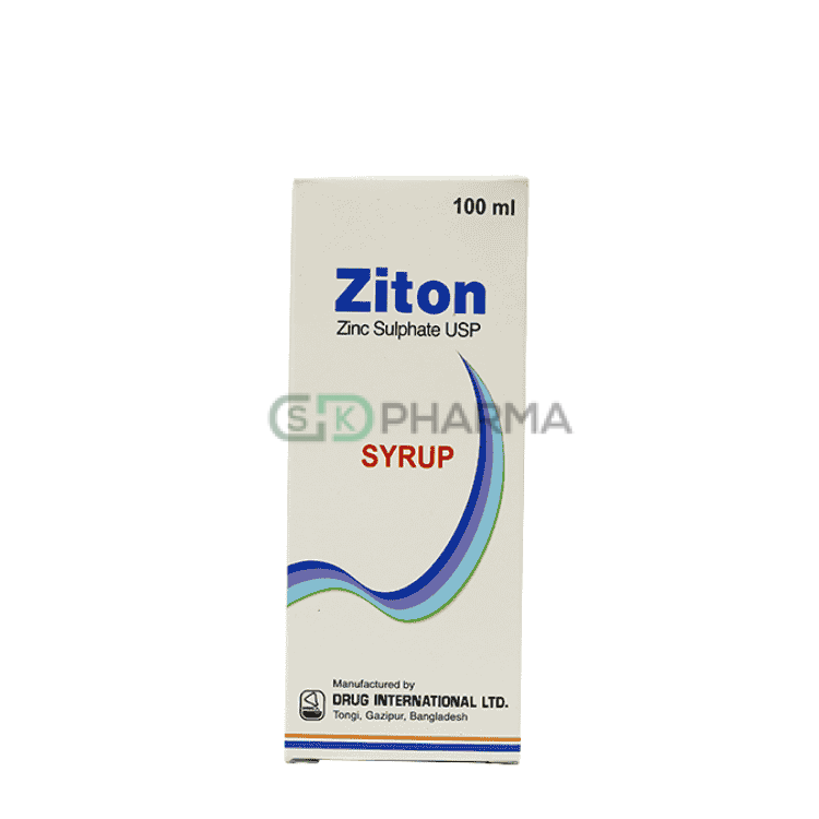 Ziton Syrup 10 mg/5 ml (Zinc Sulfate Monohydrate)